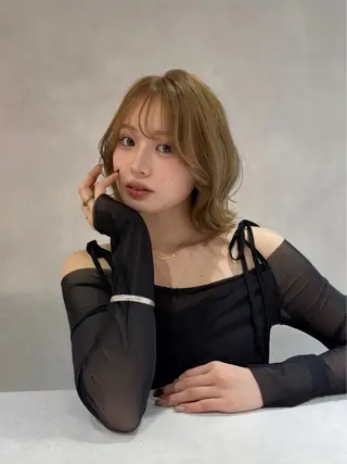 ショート カラー ヘアアレンジ 透明感・艶・ダメージ レス　YUKIのヘアスタイル