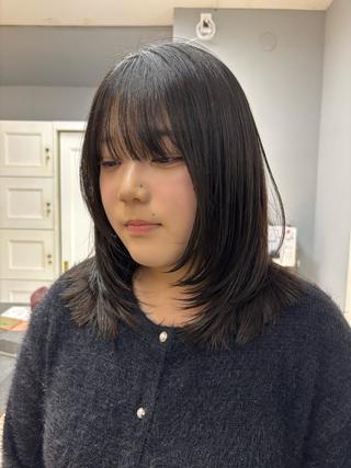 ミディアム 佐藤 宰 OZ桑野店のヘアスタイル