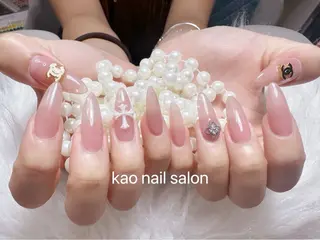 ネイル kao nail マグネット/長さだしのネイルデザイン