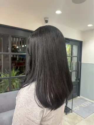 セミロング カラー haruna🌼 暖色♡透明感カラー♡のヘアスタイル