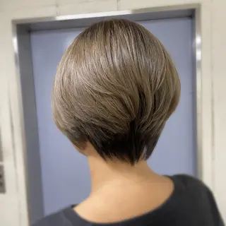 ショート カラー コミヤマ ナツキ🪿のヘアスタイル
