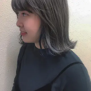 ミディアム kiyono ⭐︎ダブルカラーのヘアスタイル