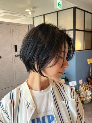 ショート 箕面駅/カット 千葉 凛大のヘアスタイル
