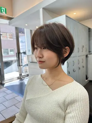 ショート ショート/レイヤー カット/服部タカノリのヘアスタイル