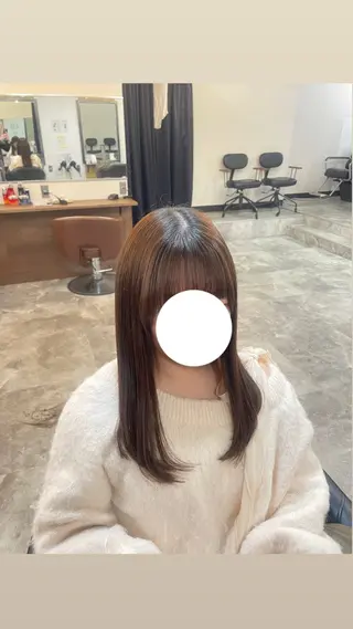 ロング ヘアアレンジ ブリーチ無しカラー/ ハイトーンAKI🍎のヘアスタイル