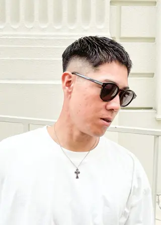 ショート メンズ 三宮メンズカット ヨシイッキのヘアスタイル
