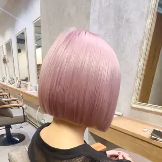 ミディアム ボブ.艶髪 髪質改善.縮毛矯正のヘアスタイル