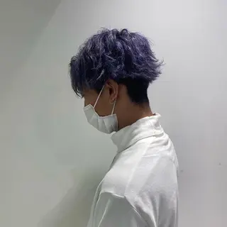 ミディアム カラー パーマ メンズ 横浜駅メンズパーマ師 🌀岩﨑弘成🌀のヘアスタイル