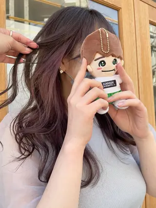 セミロング カラー ヘアアレンジ REONA🪽✨薬院 レイヤーカット🫧のヘアスタイル