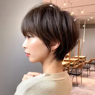 ショート ショート上手い人/ 銀座/なかじのヘアスタイル