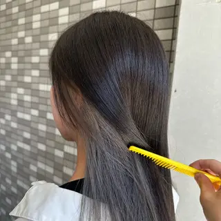 ロング カラー 💜推しインナー カラー/菊池柊真💜のヘアスタイル
