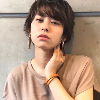 ショート パーマ 髪質改善 縮毛矯正/ レイヤー/銀座/本木のヘアスタイル