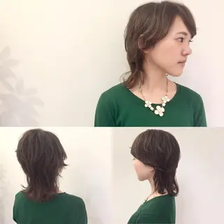 ショート ミディアム カラー パーマ ハイトーン×髪質改善 KENTAのヘアスタイル