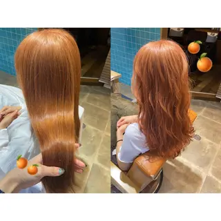 カラー 🩵盛れる顔周り/ 艶カラーemi🩵のヘアスタイル