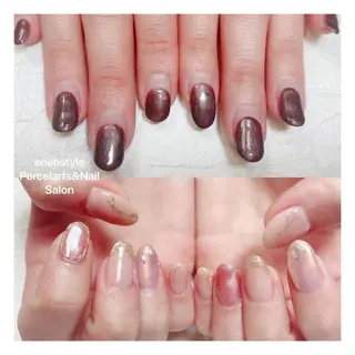 ミディアム ネイル 🐾enen style 🐾のネイルデザイン