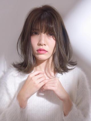 ミディアム カラー パーマ 【髪質改善師】 鈴木伸之介のヘアスタイル