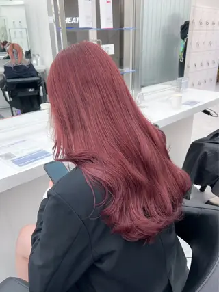 カラー girlな暖色ヘア 🪽🫧ハルナ🎀のヘアスタイル