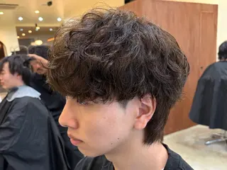 パーマ メンズ 新潟駅前/シャドウ パーマ/横堀陵太のヘアスタイル