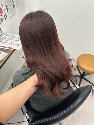 カラー ボブパーマ/デジパ 松原吹季のヘアスタイル