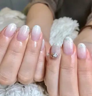 ミディアム カラー パーマ ヘアアレンジ メンズ ネイル マツエク・マツパ el. by Aoのネイルデザイン