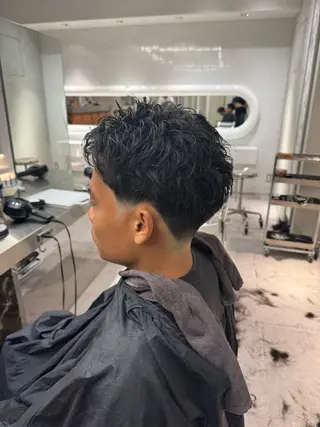 ショート パーマ メンズ ブリーチ/パーマ特化 片平和寿のヘアスタイル