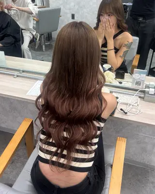 ロング ハイトーン➕エクステ 💗RIKOのヘアスタイル