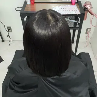 ミディアム カラー ななみ𝜗𝜚透明感 /レイヤー/まつパのヘアスタイル