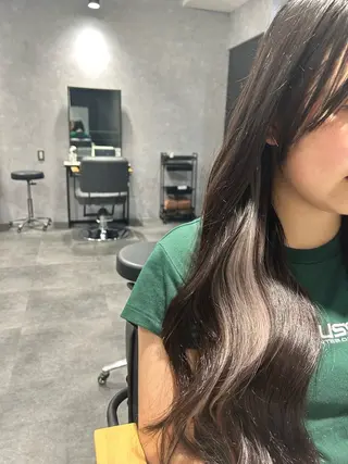 ロング プルエクステ/インナ ーカラー🦊はるなのヘアスタイル