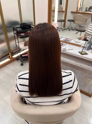 ロング 縮毛矯正🫧/ 武笠 友香🤍のヘアスタイル