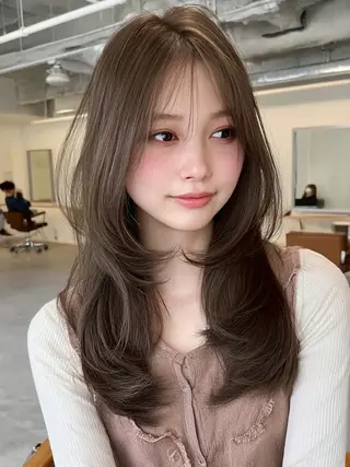 ロング カラー ✂️垢抜け/トレンド レイヤー/韓国/IRのヘアスタイル