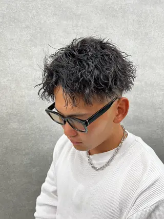 パーマ メンズ 新世代パーマ⚡️ の達人トモ⚡️のヘアスタイル