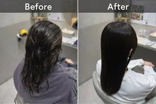 髪質改善個室サロン' 白髪ぼかし・縮毛矯正のヘアスタイル