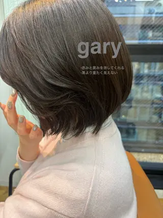 カラー ボブ/ミディアム 親しみやすさ/さくらのヘアスタイル