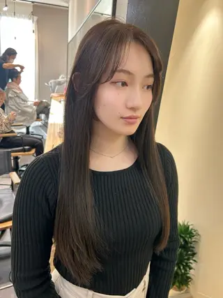 ロング カラー hubhair レイヤー/透明感のヘアスタイル