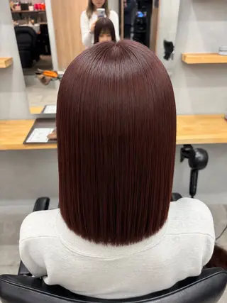 ミディアム 三田 百花のヘアスタイル