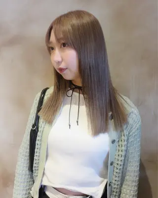 ロング カラー Zina難波/ 韓国ヘア🐰mikuのヘアスタイル