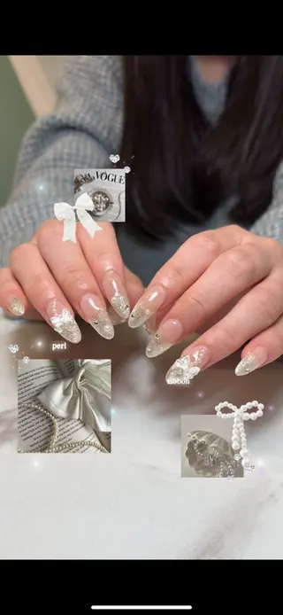 ネイル yuki❄️堺筋本町 韓国ワンホンのネイルデザイン