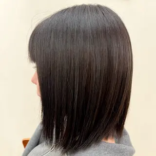 ミディアム カラー 宇野澤 めいのヘアスタイル