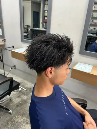 ショート パーマ メンズ HANGOUT/だん 短髪指名No.1のヘアスタイル