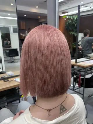 ショート カラー ENA💗NEXT /ハイトーンエクステのヘアスタイル