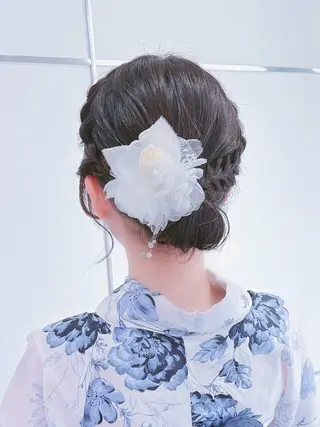 セミロング ヘアアレンジ 🫧Maho【浦和】 艶カラー/ヘアメ🫧のヘアスタイル