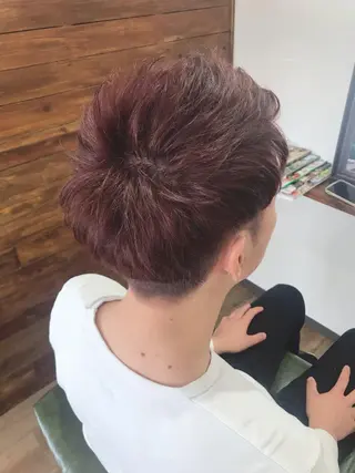ショート カラー メンズ Rug Relief 吉田のヘアスタイル