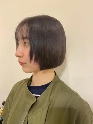 ショート LUVISM新潟🎀 透明感カラー/ミユのヘアスタイル