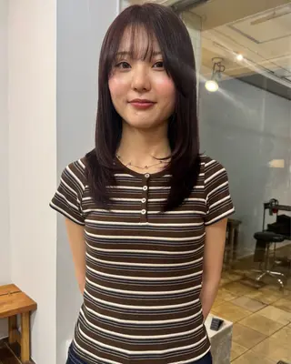 カラー たけかわ みちのヘアスタイル