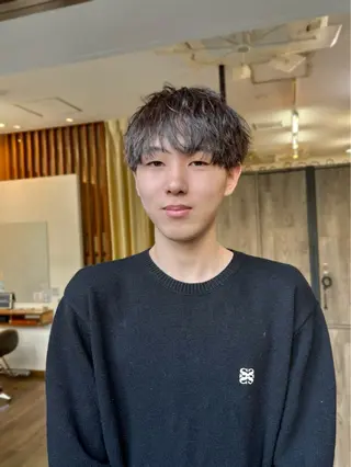ショート パーマ メンズ 💈直毛×ツイスパの プロ🥷清水真之介のヘアスタイル