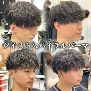 ショート メンズ 朝を時短✨️曲がる 縮毛矯正特化 /音頭のヘアスタイル