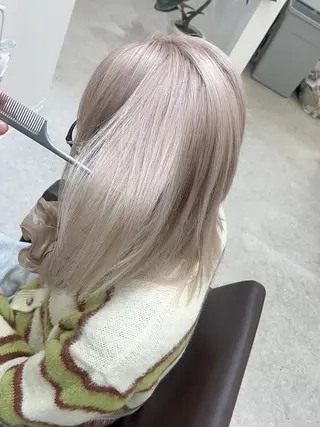 セミロング カラー ✨【公式】 juhl.横浜✨のヘアスタイル