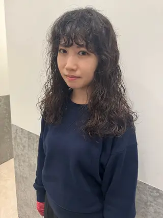 ミディアム パーマ センスをお届けします 大谷将生infpのヘアスタイル