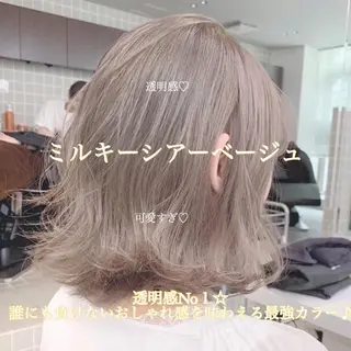 セミロング 🪞透明感カラー🫧 縮毛矯正🥇かずきのヘアスタイル