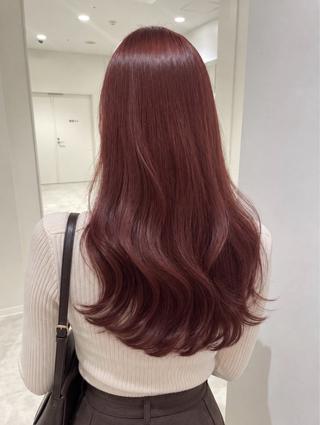 ロング カラー 🎟ブリーチなし/艶 /暖色🎀くるみのヘアスタイル